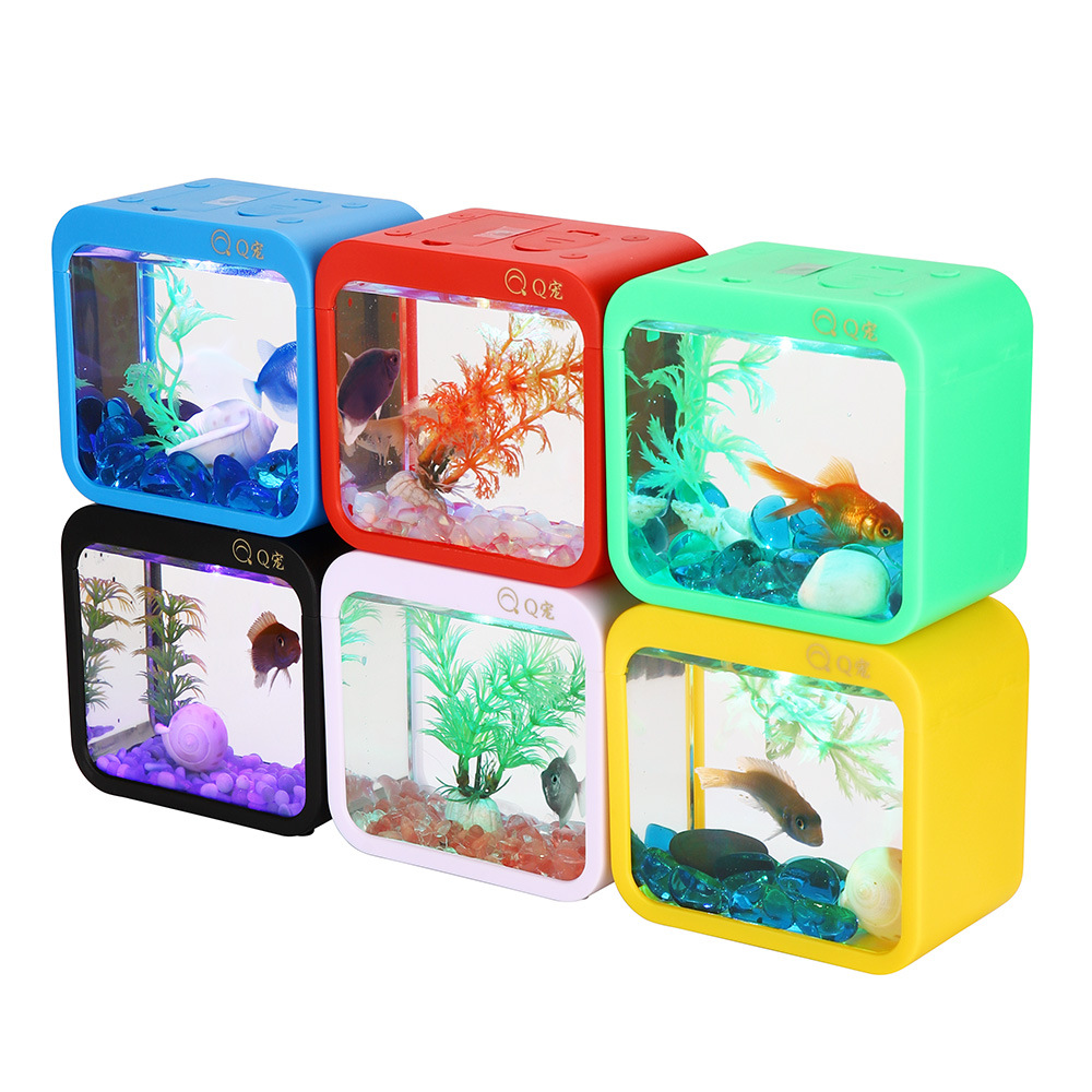 Aquarium Fish Betta - Caixa criativa colorida betta com luz,