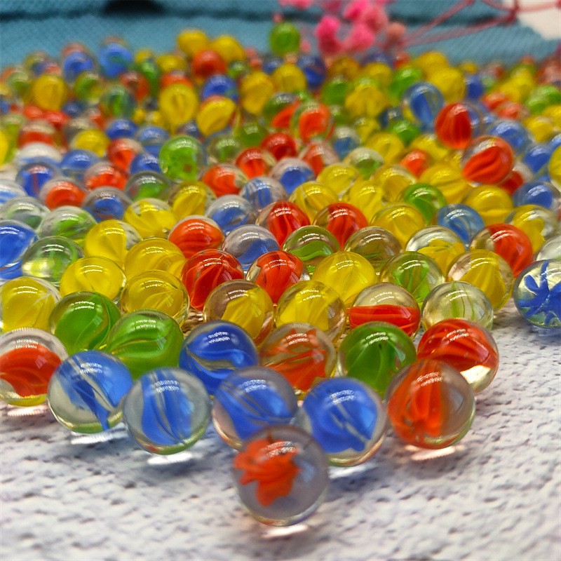 Aquarium Fish Game - 100/200 pçs 14mm mármore de vidro