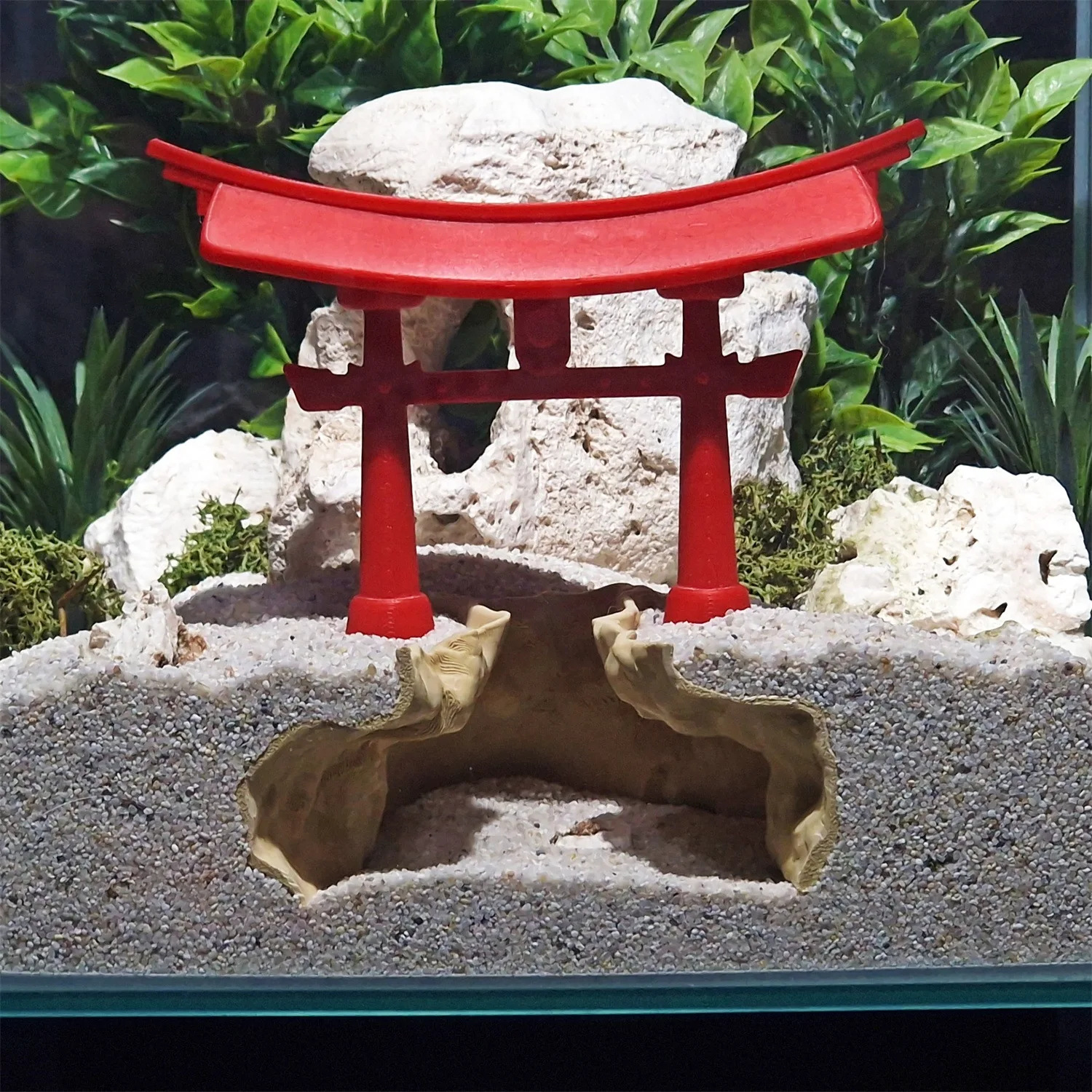 Aquarium Fish Japanese - Caverna de Aquário Torii Gate: Ornamentos