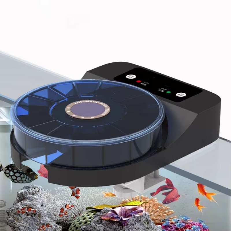 Aquarium Fish Big Size - Alimentador Automático Recarregável para Peixes Grandes,