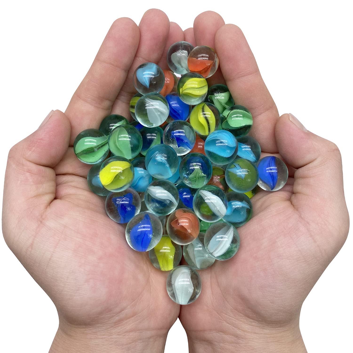 10/50 pçs 25/14mm mármores de  - Aquarium Fish Game avaliação e preço