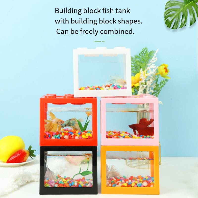 Mini Aquário em Forma de Bloco - Aquarium Fish In Bowl avaliação e preço