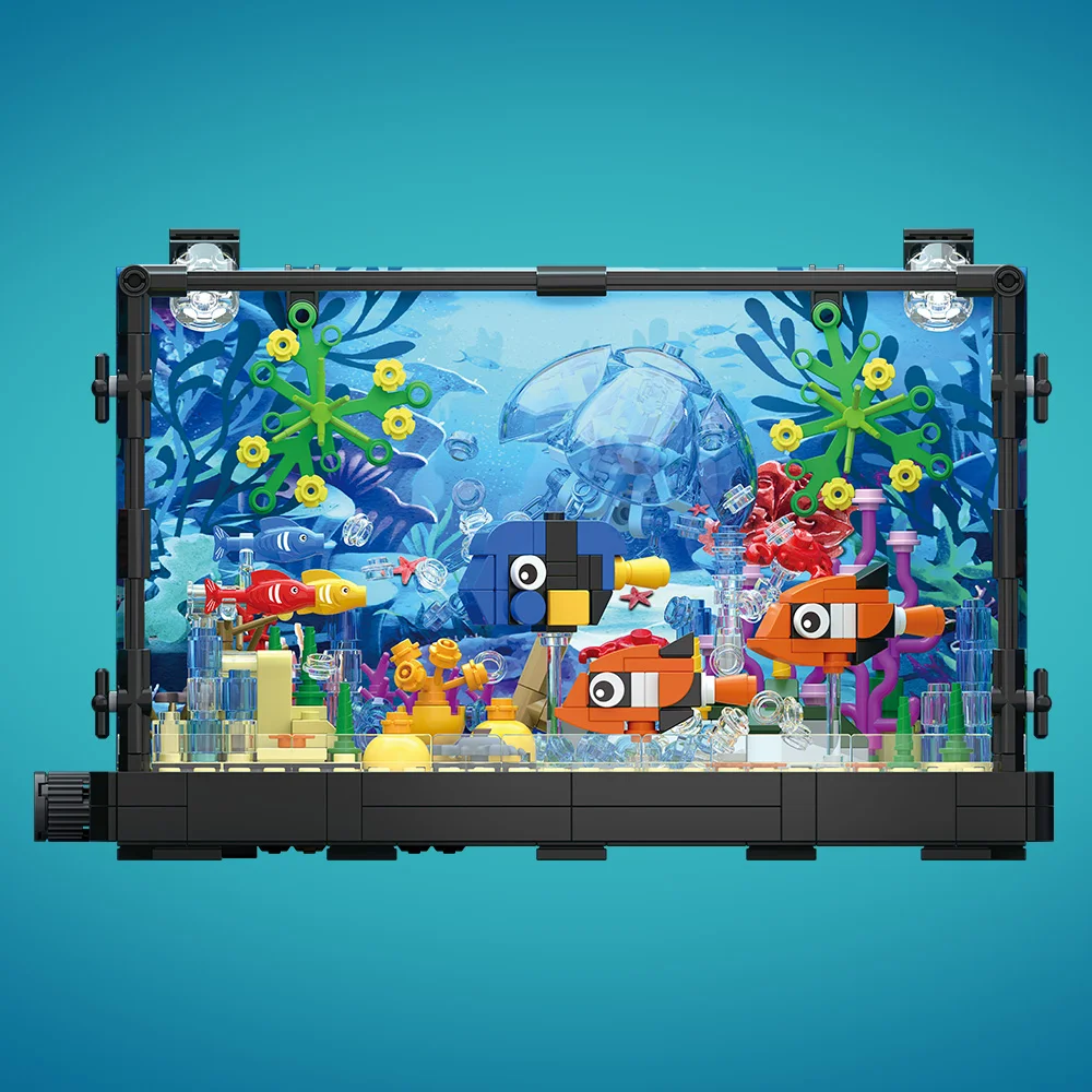 Conjunto de blocos de construç - Aquarium Fish Game avaliação e preço