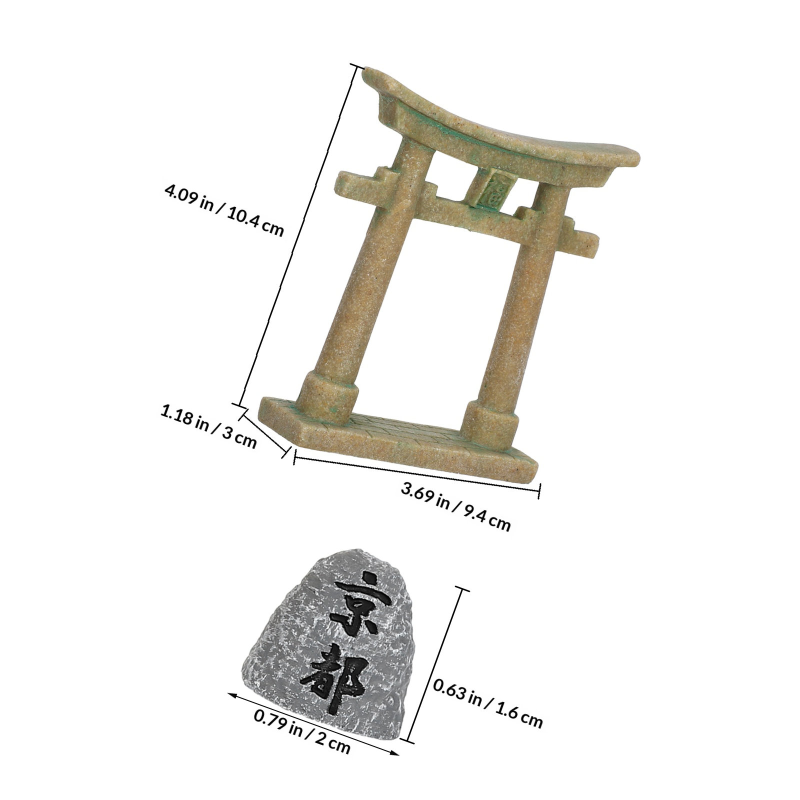Miniatura de Portão Torii Japo - Aquarium Fish Japanese avaliação e preço