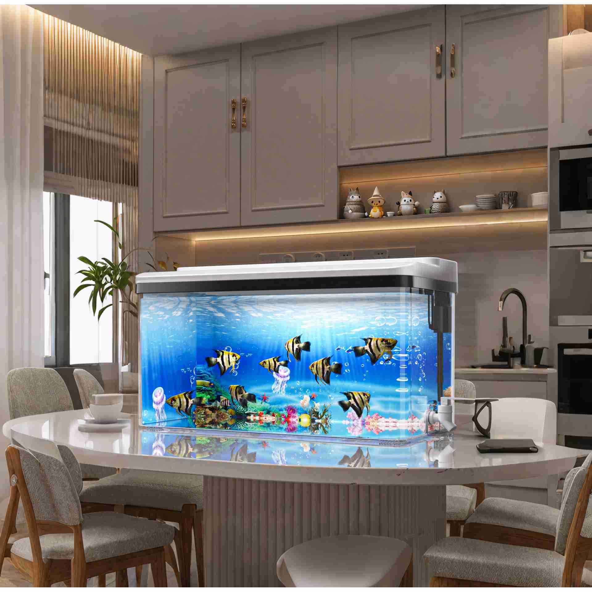 Pequeno kit de aquário betta d - Aquarium Fish For Beginners avaliação e preço