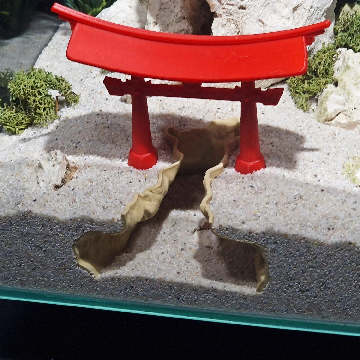 Caverna de Aquário Torii Gate: - Aquarium Fish Japanese avaliação e preço