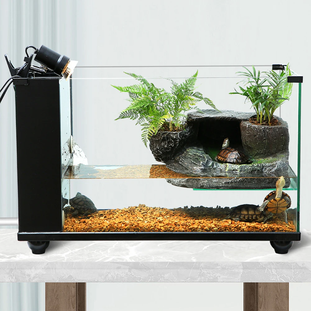 Tartaruga basking plataforma e - Aquarium Decoration Rock avaliação e preço