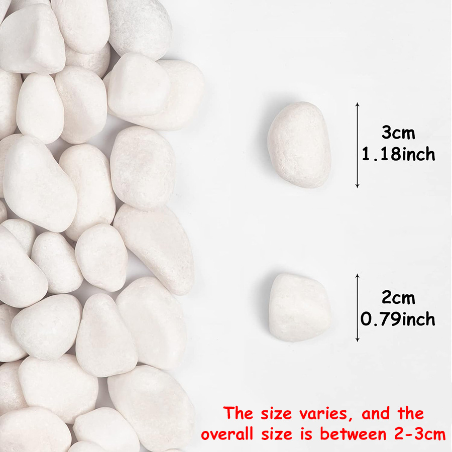 200/400g branco alto polido se - Aquarium Decoration Rock avaliação e preço