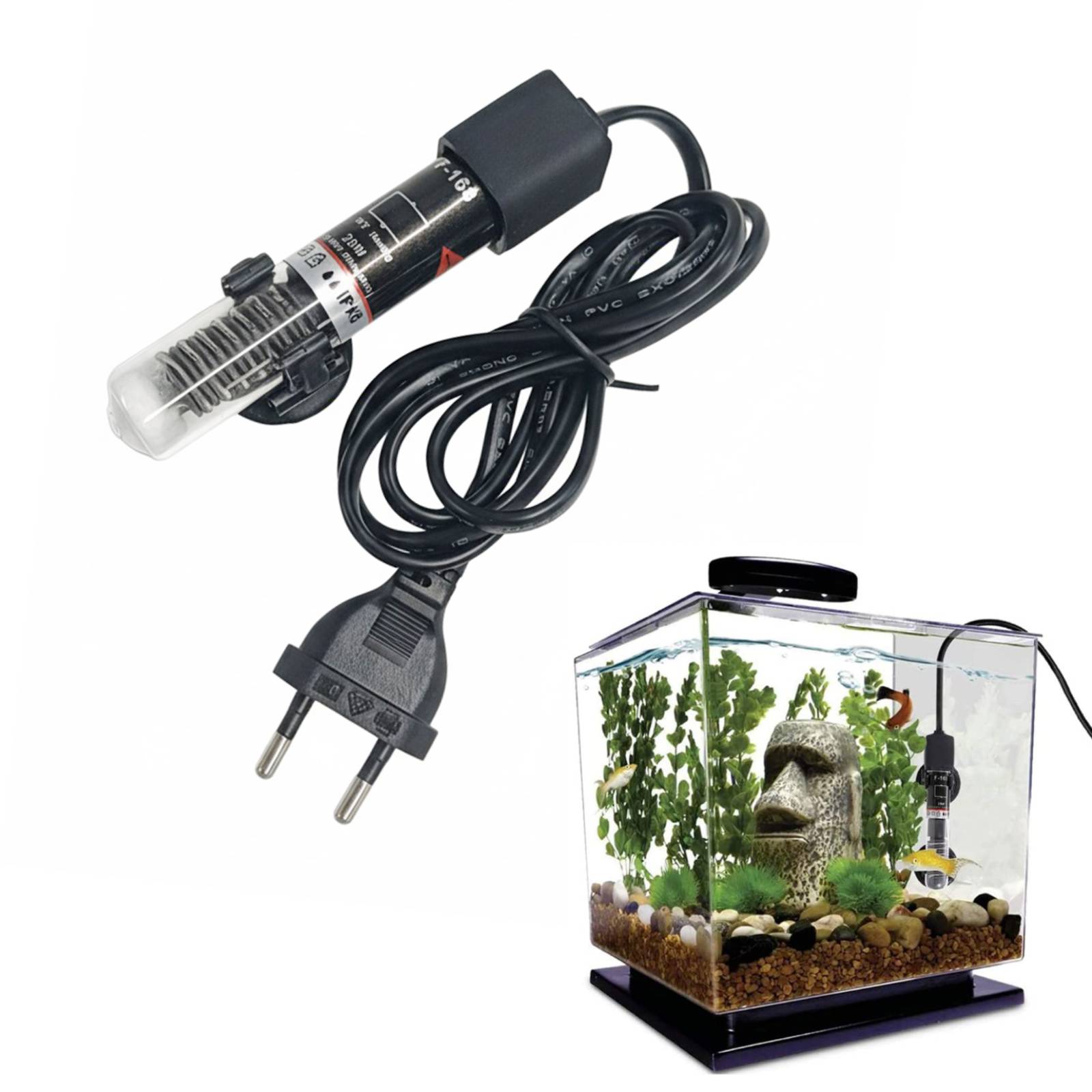 Mini aquecedor de aquário subm - Aquarium Fish Cold Water avaliação e preço