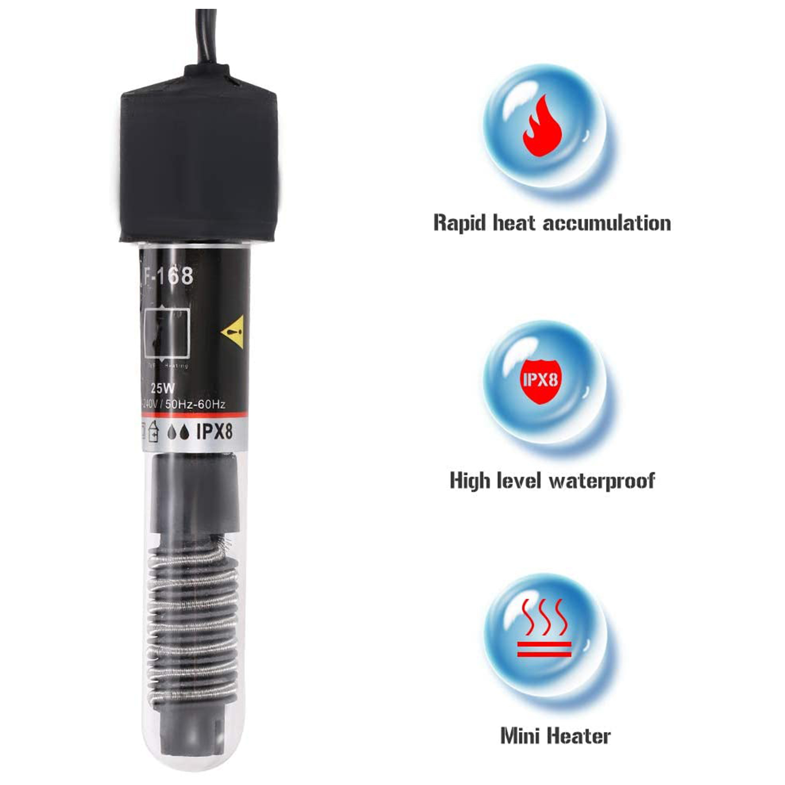 Mini aquecedor de aquário subm - Aquarium Fish Cold Water avaliação e preço