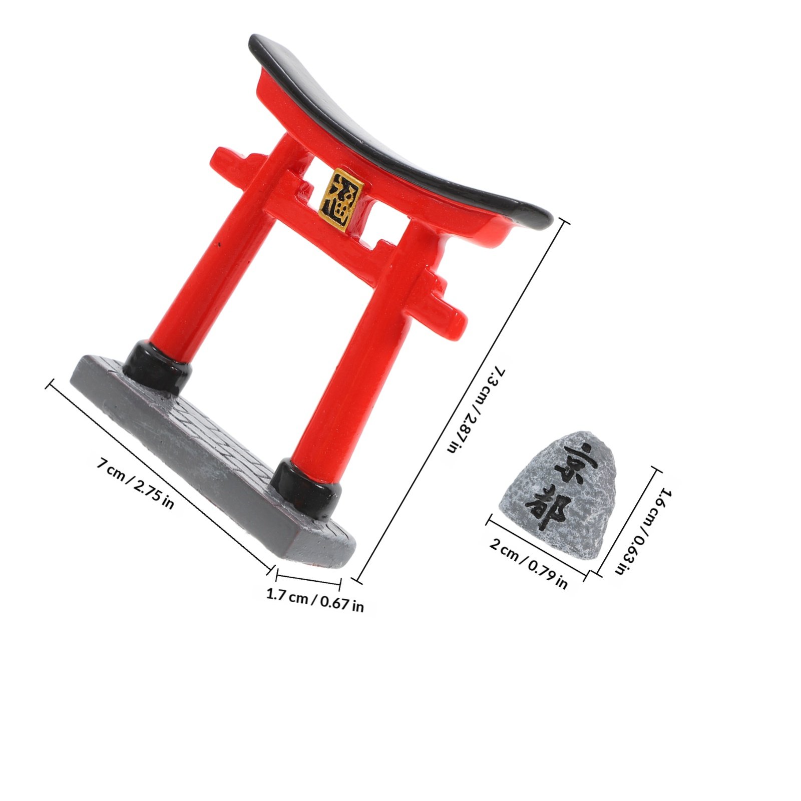 Portão Torii Japonês Pequeno,  - Aquarium Fish Japanese avaliação e preço