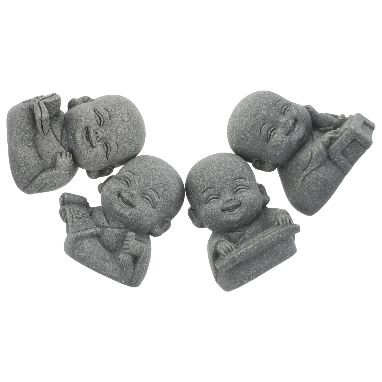 4 Peças Estátua de Monge Zen e - Aquarium Fish Japanese avaliação e preço
