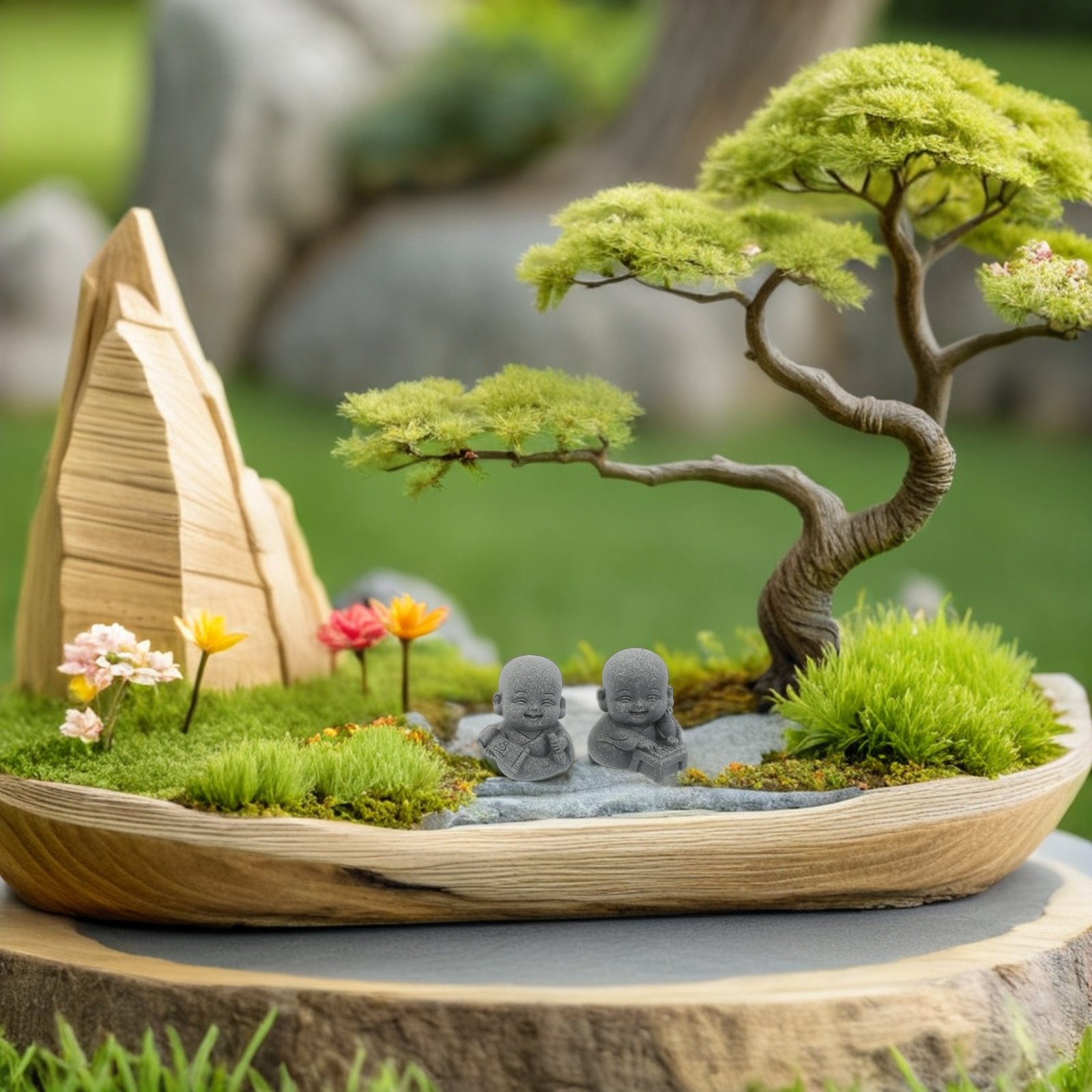 4 Peças Estátua de Monge Zen e - Aquarium Fish Japanese avaliação e preço