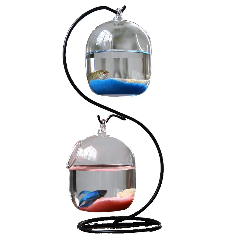 Criativo duplo-deck suspenso t - Aquarium Fish In Bowl avaliação e preço