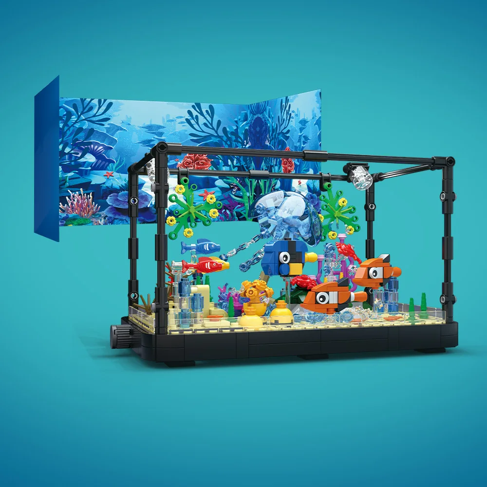 Conjunto de blocos de construç - Aquarium Fish Game avaliação e preço