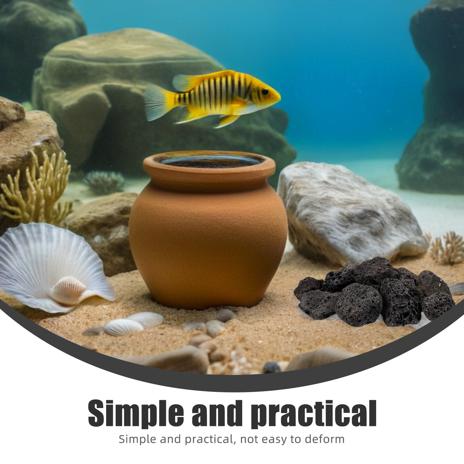 1 Pacote de Pedras Vulcânicas  - Aquarium Decoration Rock avaliação e preço