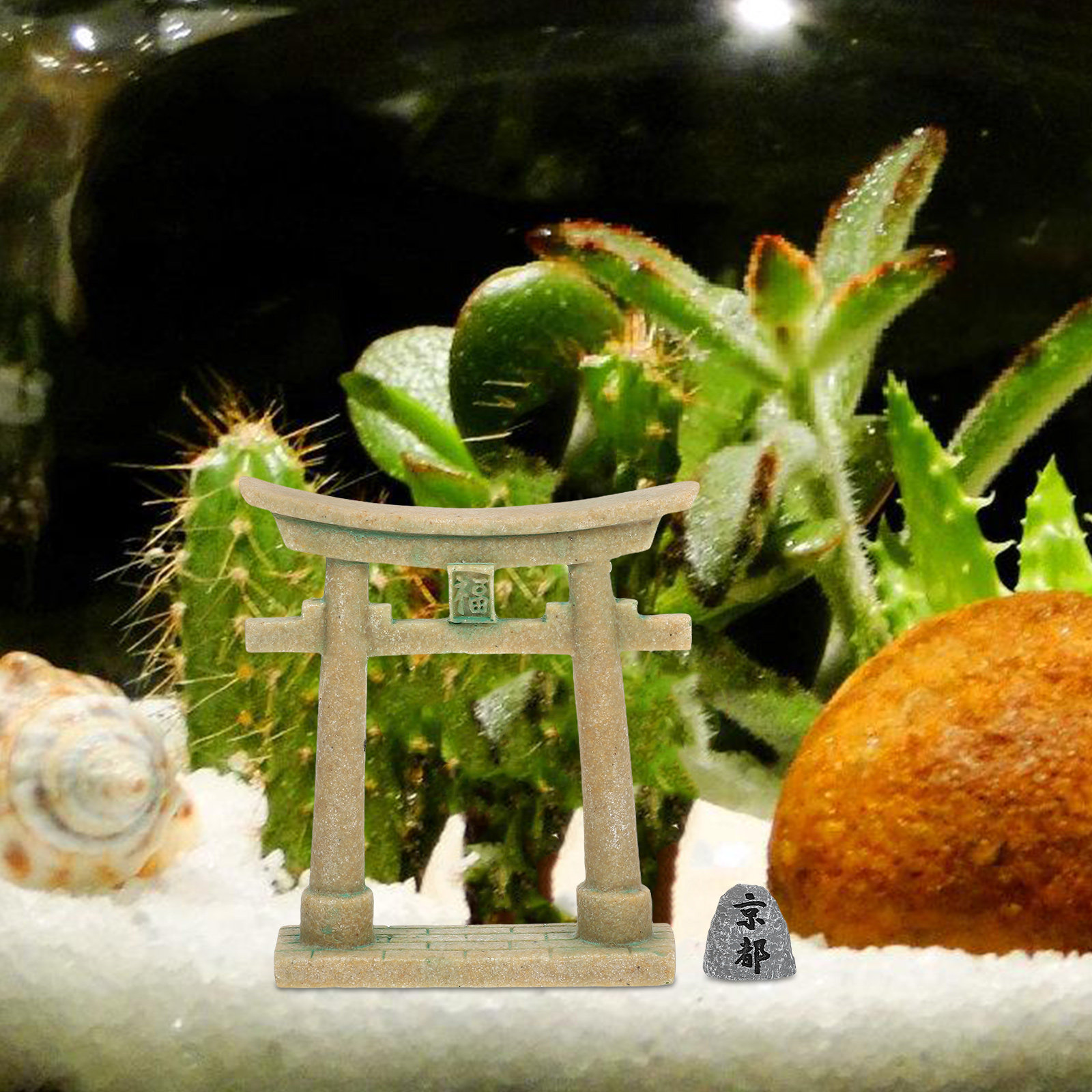 Pequena Porta Torii Japonesa d - Aquarium Fish Japanese avaliação e preço