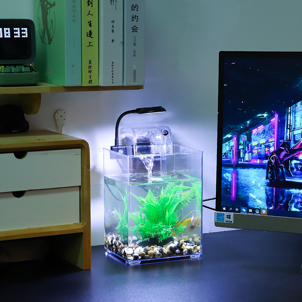 USB Desktop Fish Tank Set para - Aquarium Fish For Beginners avaliação e preço